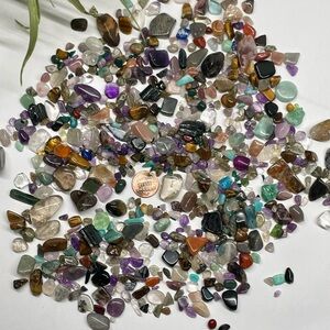 ✨ HUGE Crystal Confetti Scoop 12oz Mixed Natural Stone Chips and Rough Pieces